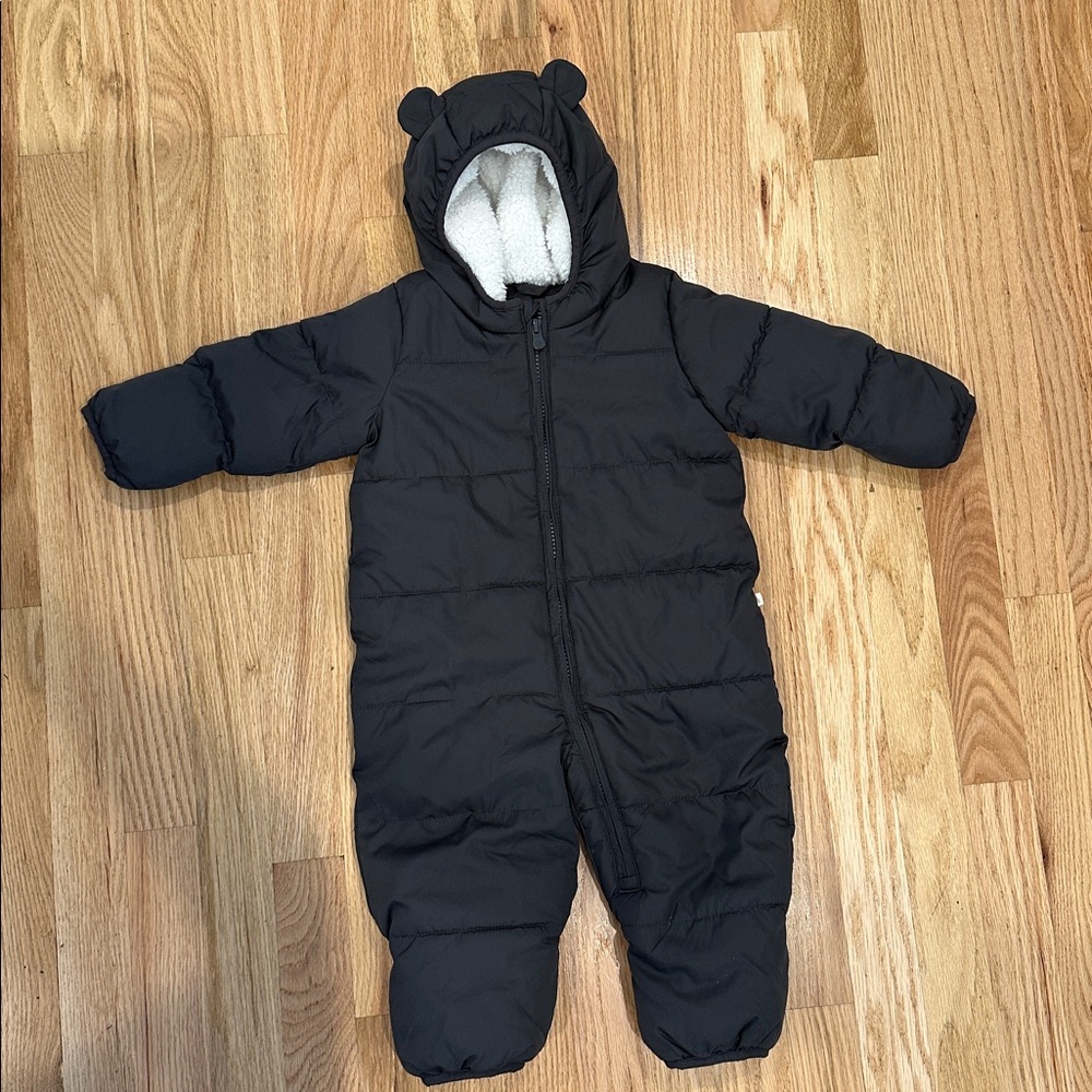 GAP Black Hooded Kids Jacket with Bear Ears